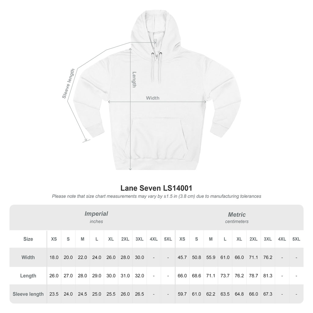 INCH Collective Hoodie — Fleece Pullover with Back Story Text
