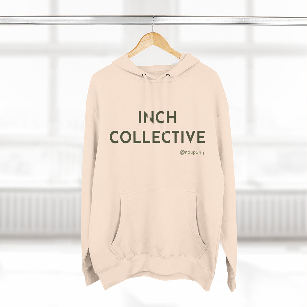 INCH Collective Hoodie — Fleece Pullover with Back Story Text