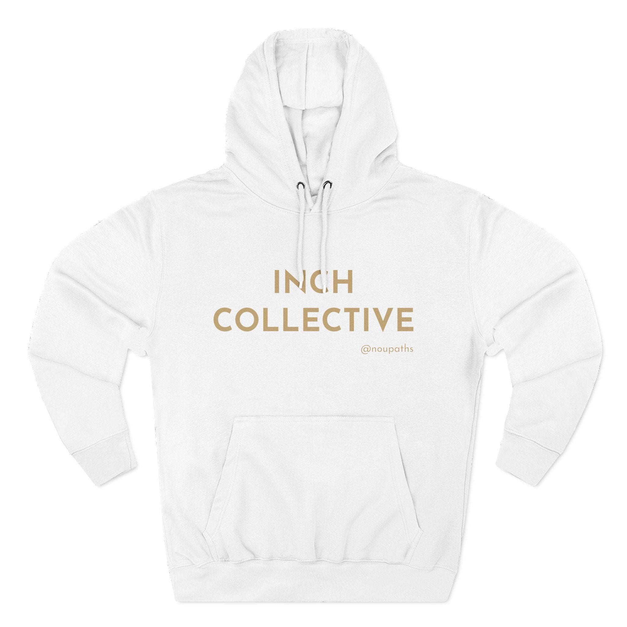 INCH Collective Hoodie — Fleece Pullover with Back Story Text