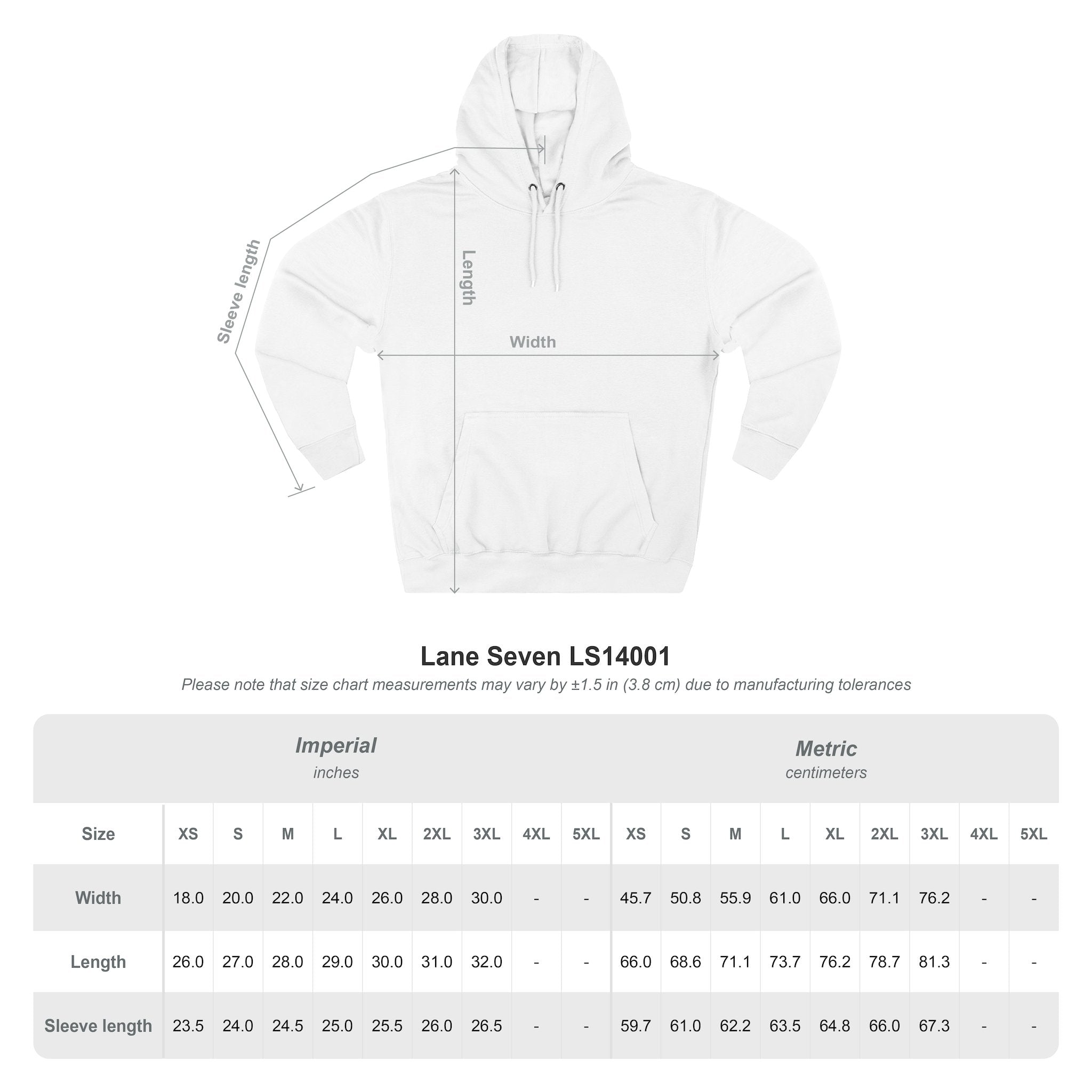INCH Collective Hoodie — Fleece Pullover with Back Story Text