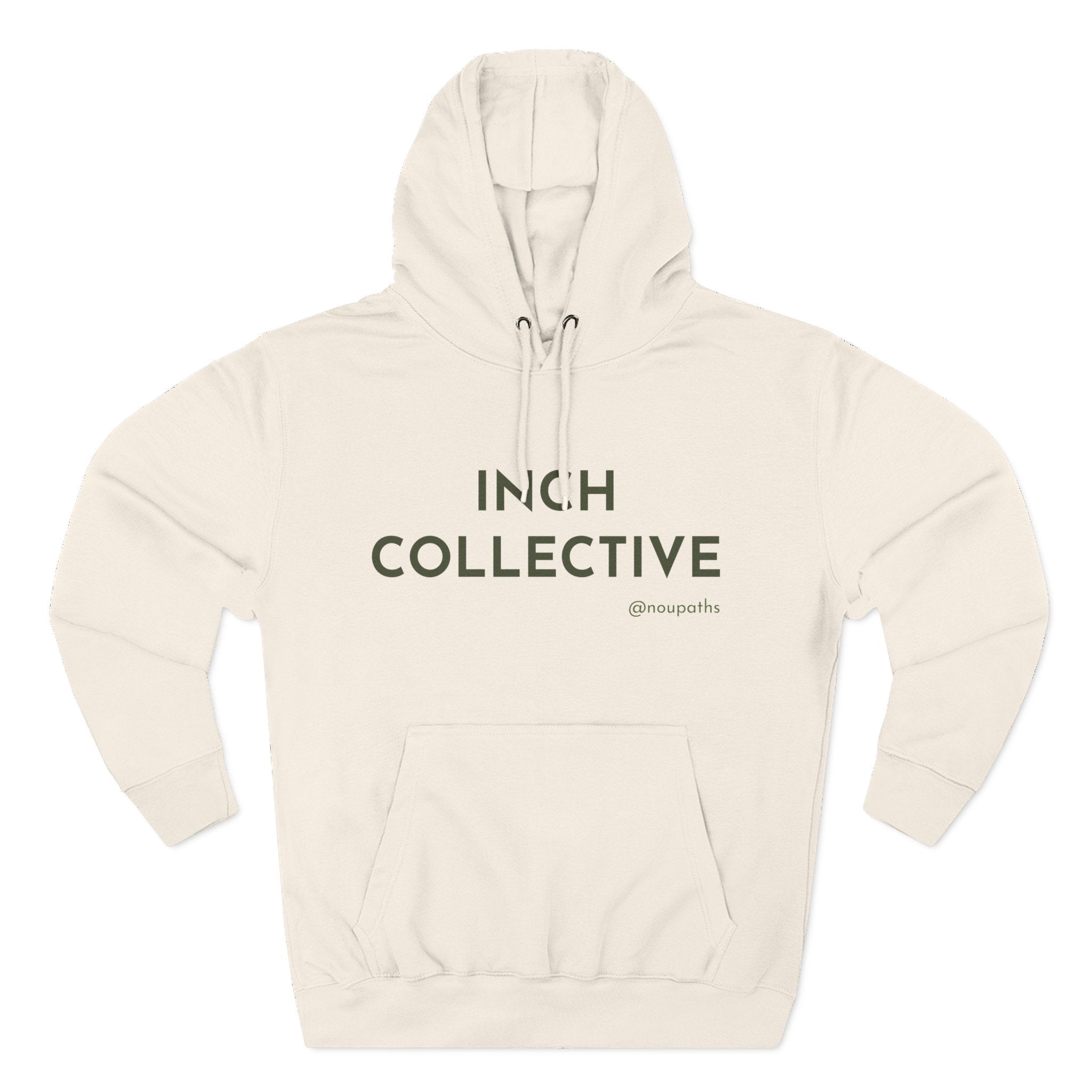 INCH Collective Hoodie — Fleece Pullover with Back Story Text