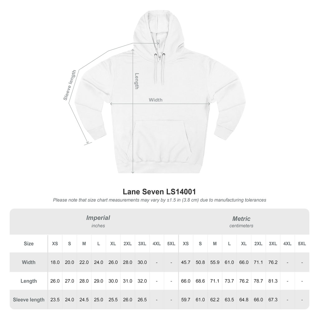 INCH Collective Hoodie — Fleece Pullover with Back Story Text