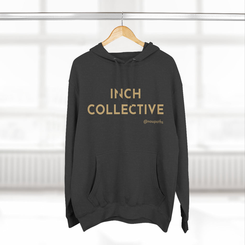 INCH Collective Hoodie — Fleece Pullover with Back Story Text