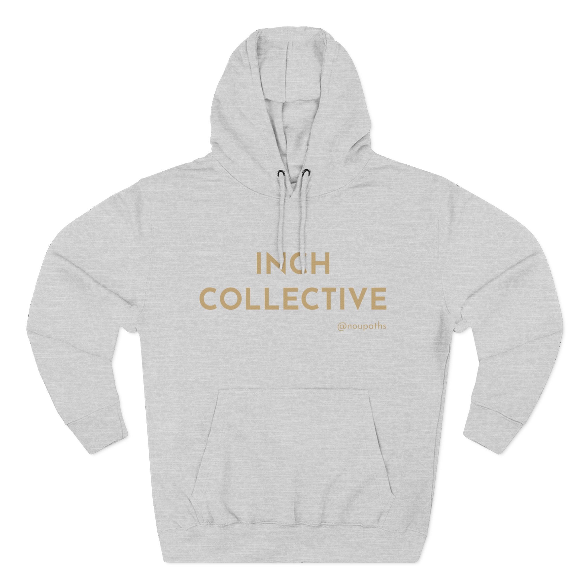 INCH Collective Hoodie — Fleece Pullover with Back Story Text