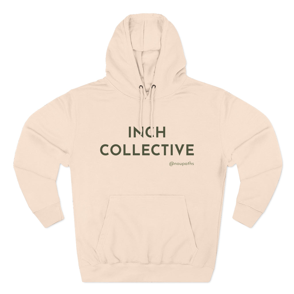 INCH Collective Hoodie — Fleece Pullover with Back Story Text