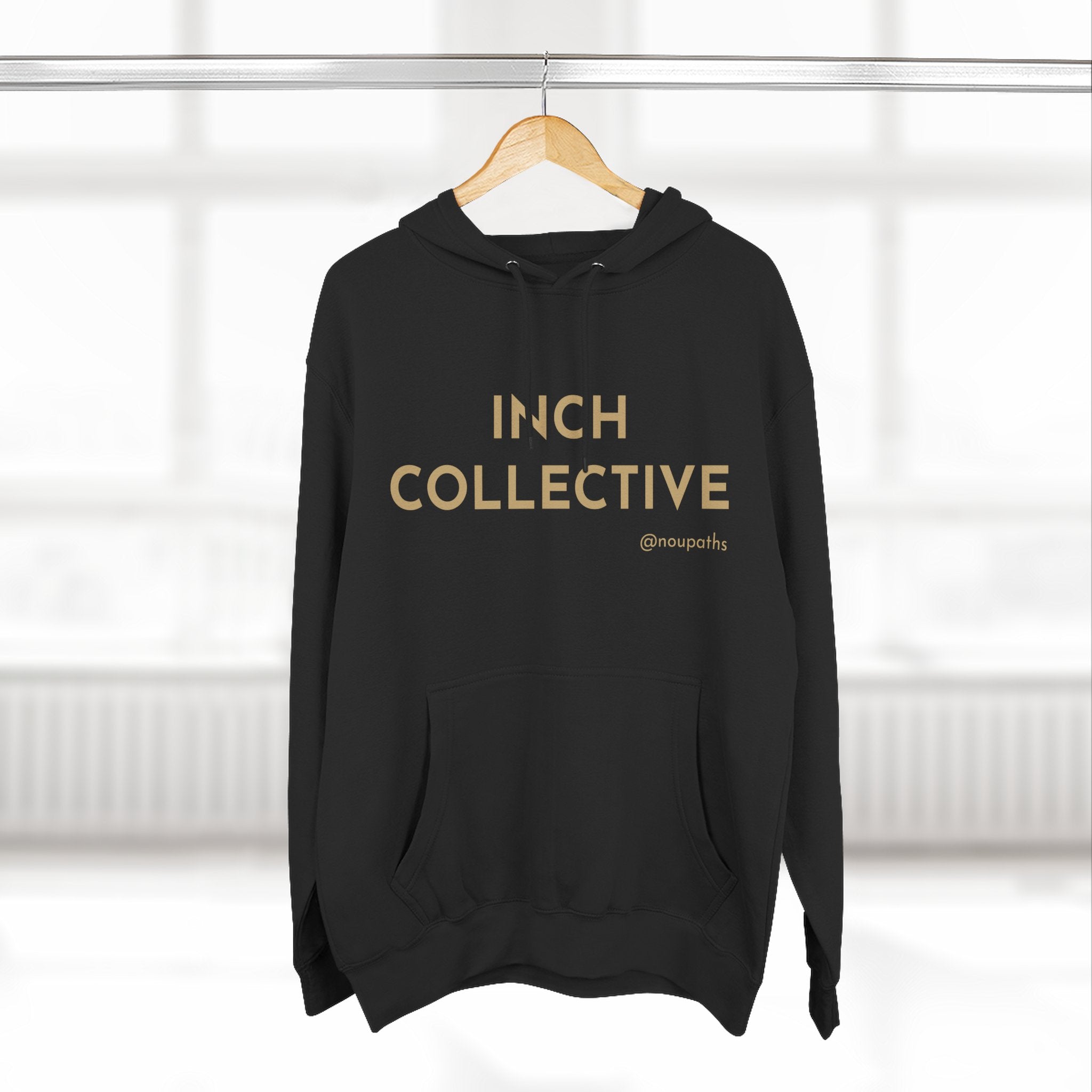 INCH Collective Hoodie — Fleece Pullover with Back Story Text