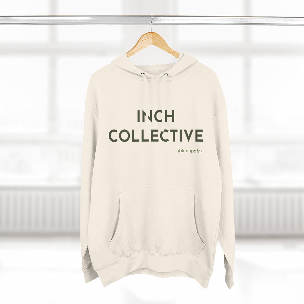 INCH Collective Hoodie — Fleece Pullover with Back Story Text