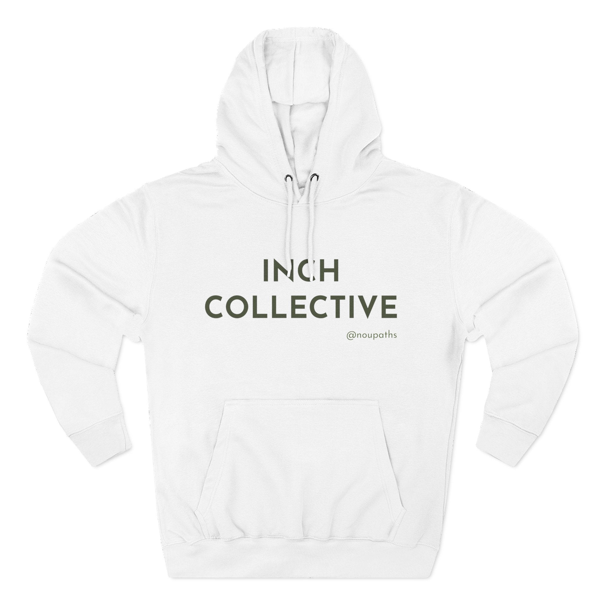 INCH Collective Hoodie — Fleece Pullover with Back Story Text