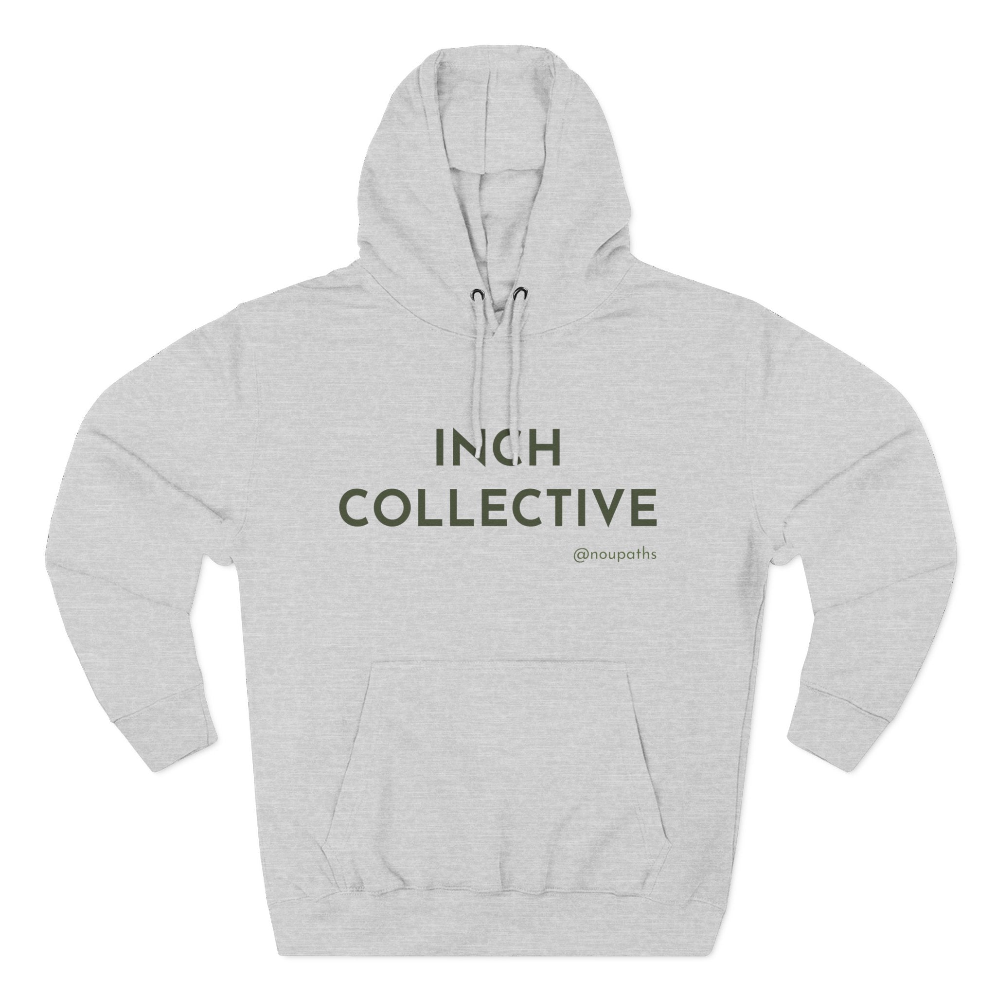 INCH Collective Hoodie — Fleece Pullover with Back Story Text