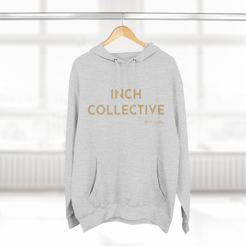 INCH Collective Hoodie — Fleece Pullover with Back Story Text